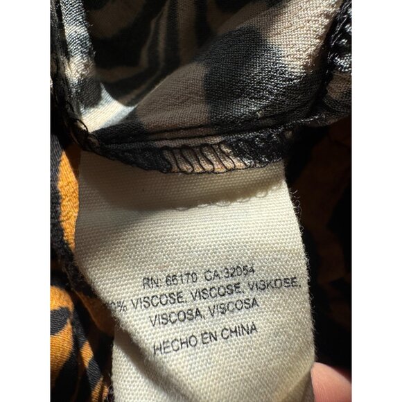 ANTHROPOLOGIE Kachel Tiger-Striped Jumpsuit in Yellow Black Womens Size 4 - Picture 7 of 8